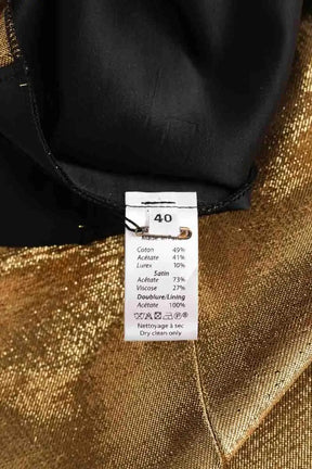 Pantalon droit Pallas Doré en Synthétique