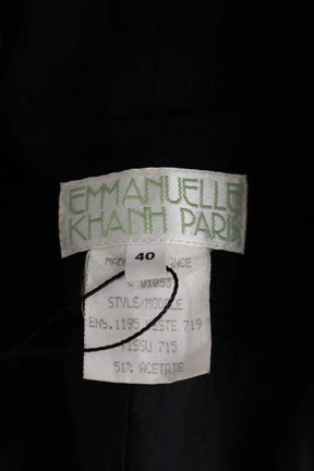 Blazer Emmanuelle Khanh Noir en Synthétique