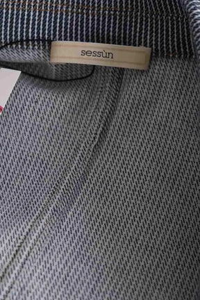 Blazer Sessun Bleu en Coton