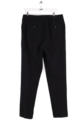 Pantalon droit Ami Noir en Laine