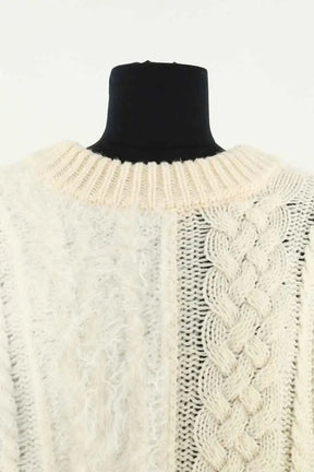 Pull Pinko Blanc en Coton