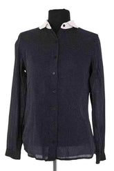 Blouse The Kooples Noir en Coton, taille XS - Seconde Main