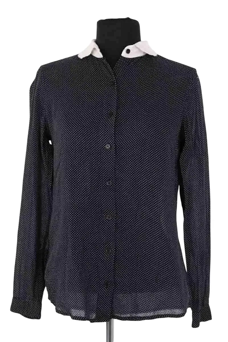 Blouse The Kooples Noir en Coton, taille XS - Seconde Main