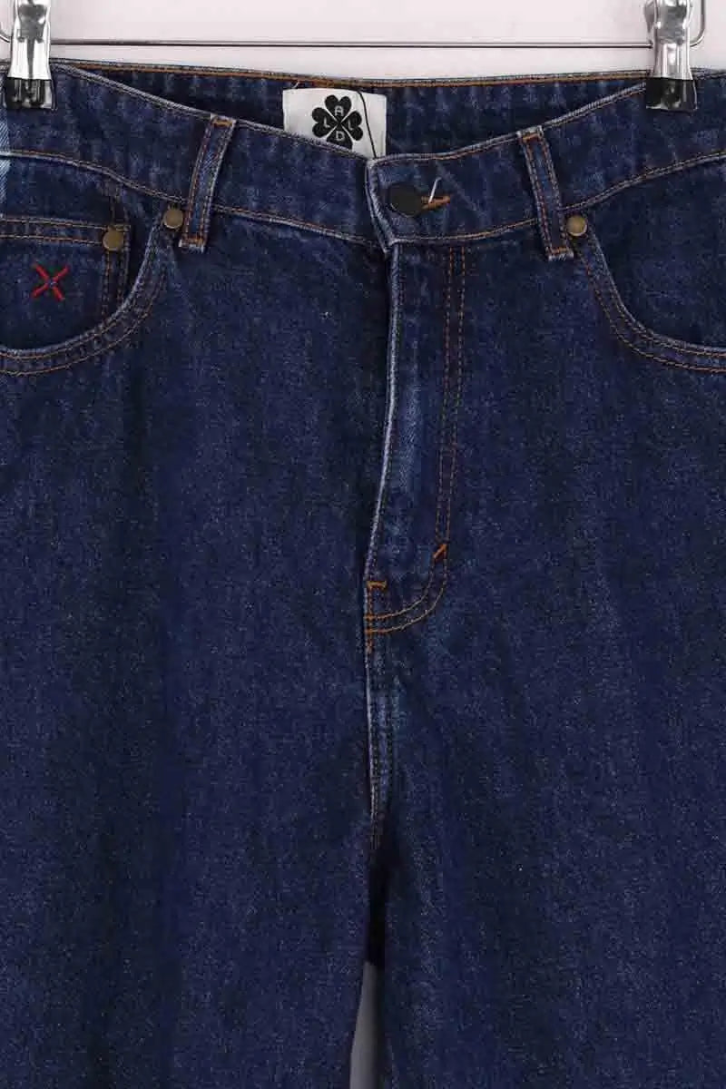 Jean droit Ladl Bleu en Coton