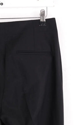 Pantalon droit Theory Noir en Laine