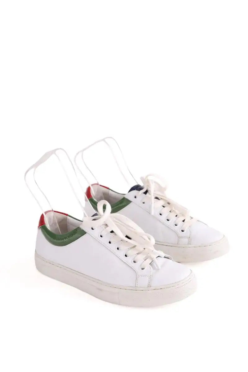 Baskets Courrèges Blanc en Cuir