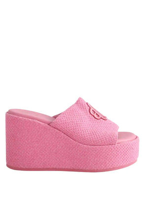 Mules Maje Rose en Tissu, taille 36 - Seconde Main