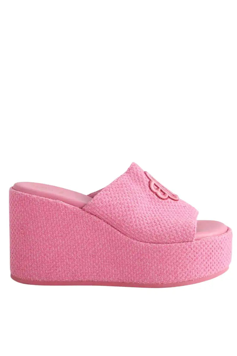 Mules Maje Rose en Tissu, taille 36 - Seconde Main
