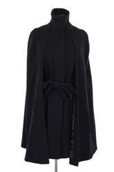 Manteau Maje Noir en Coton, taille S - Seconde Main