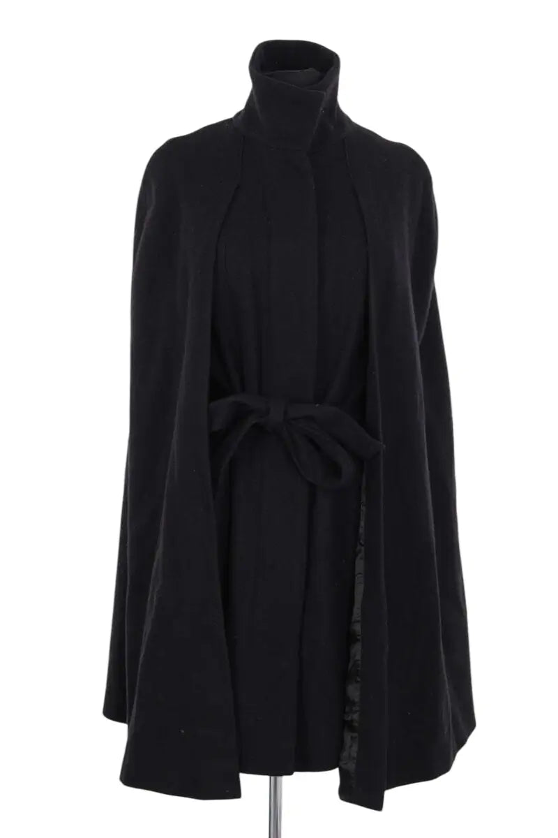 Manteau Maje Noir en Coton, taille S - Seconde Main