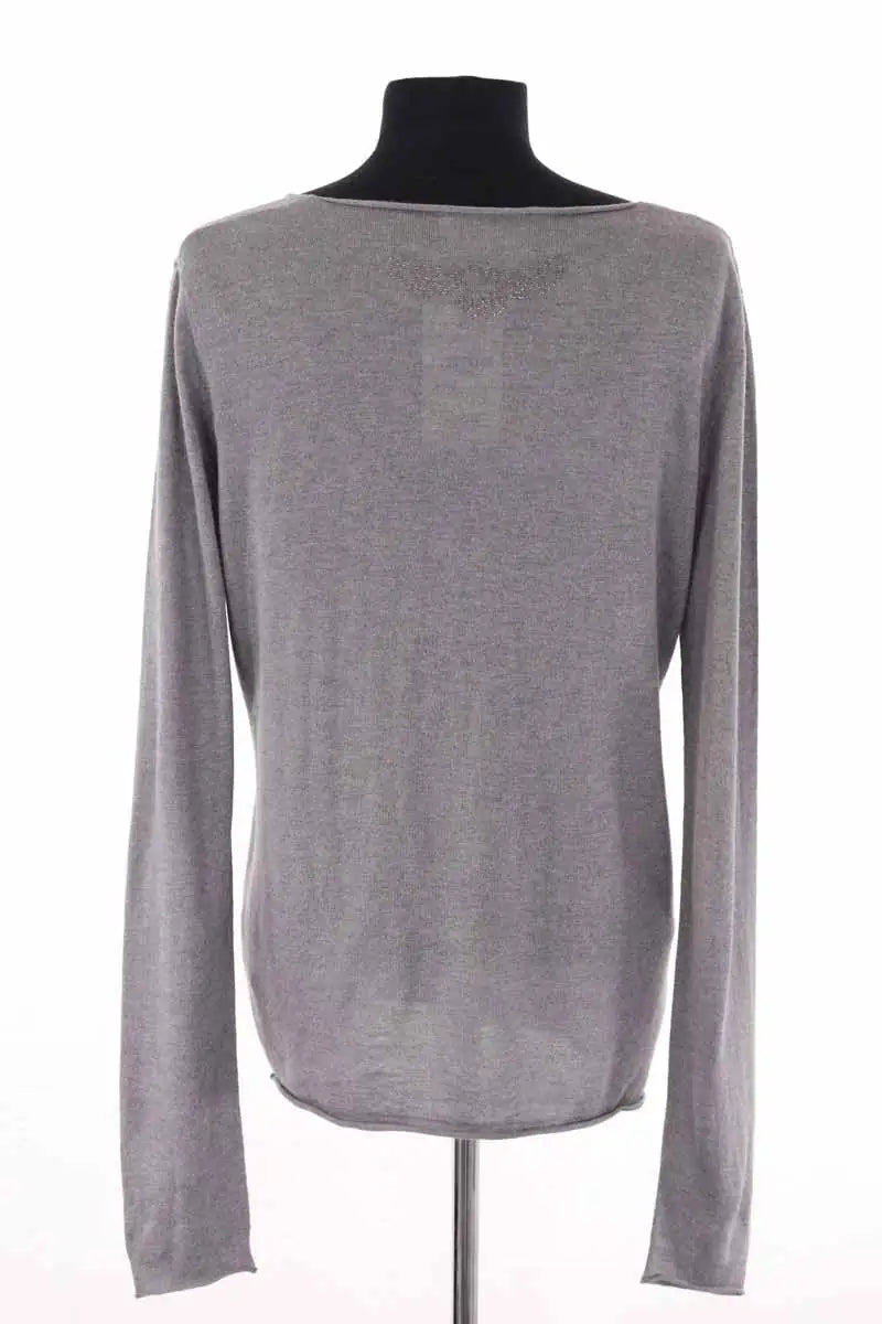 Top Zadig & Voltaire Sina Gris en Soie