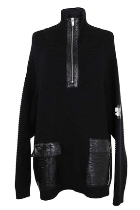 Pull Courrèges Noir en Coton, taille M - Seconde Main