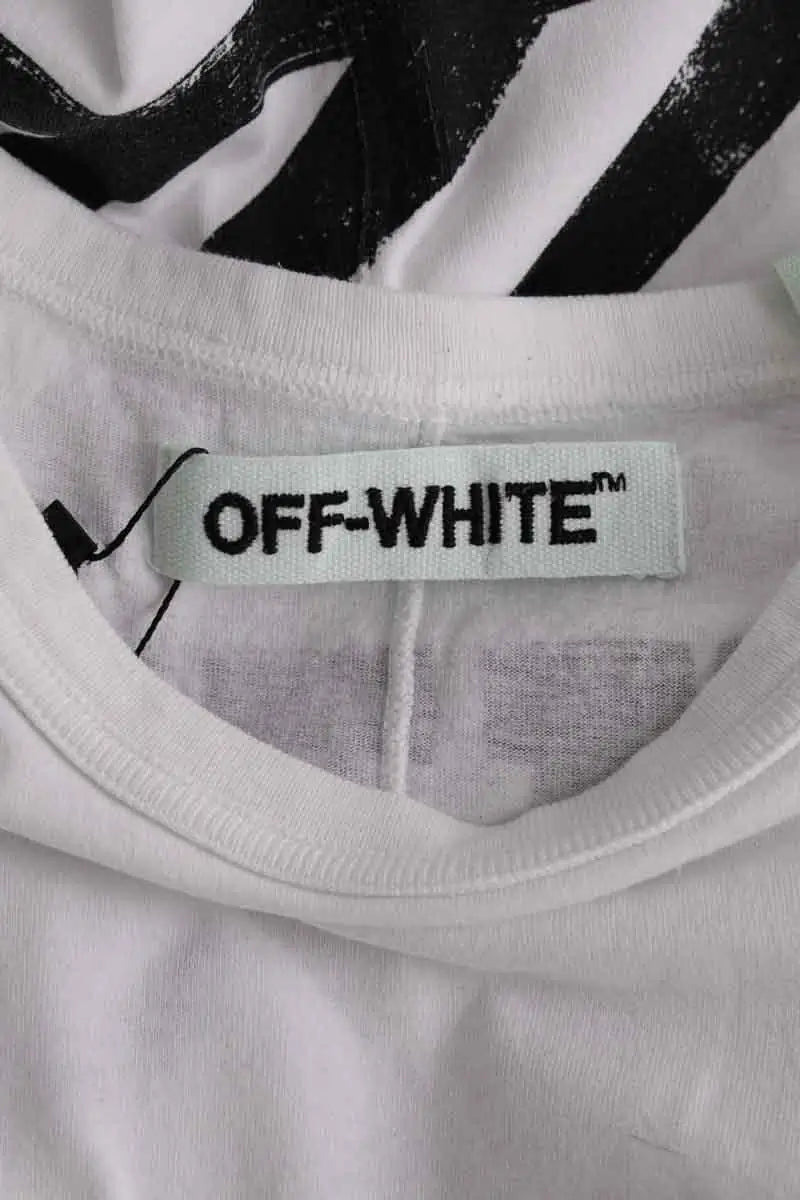 T-shirt Off White Blanc en Coton