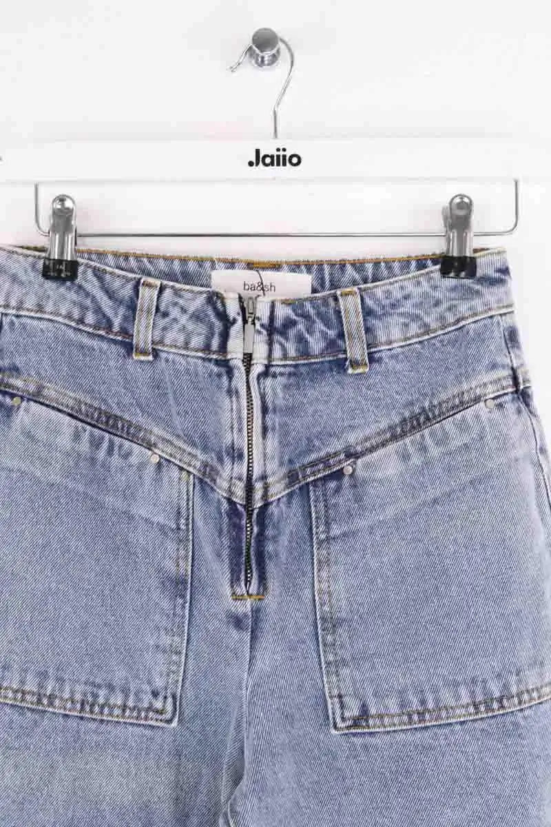 Pantalon droit Ba&Sh Bleu en Coton