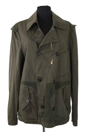 Veste Bottega Veneta Kaki en Coton, taille L - Seconde Main
