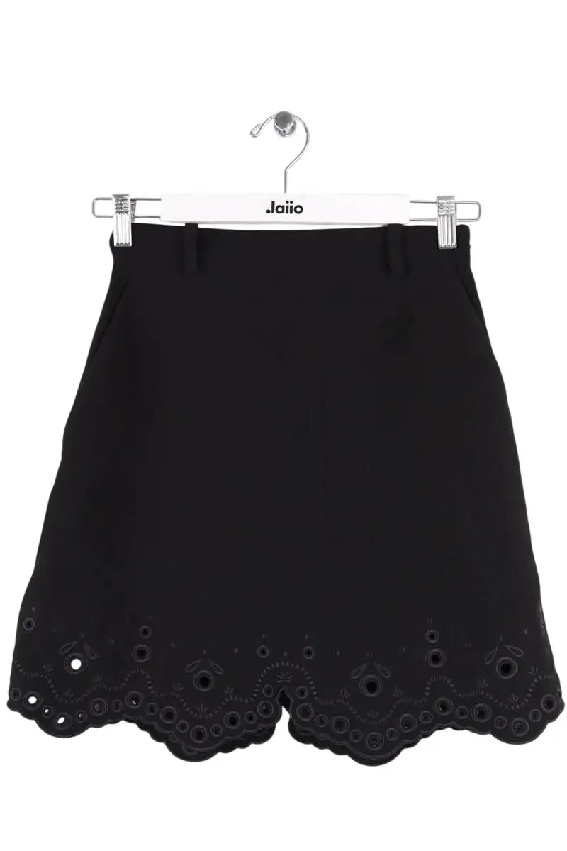 Jupe Carven Noir en Synthétique, taille S - Seconde Main