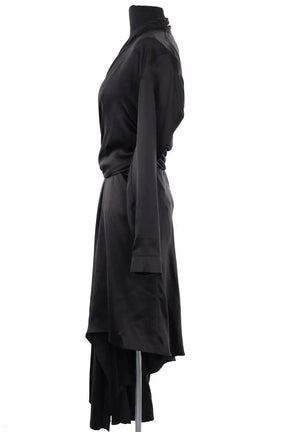 Robe Balenciaga Noir en Soie