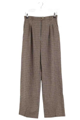 Pantalon droit Rouje Marron en Laine, taille S - Seconde Main