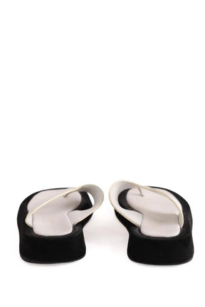 Sandales The Row Blanc en Cuir