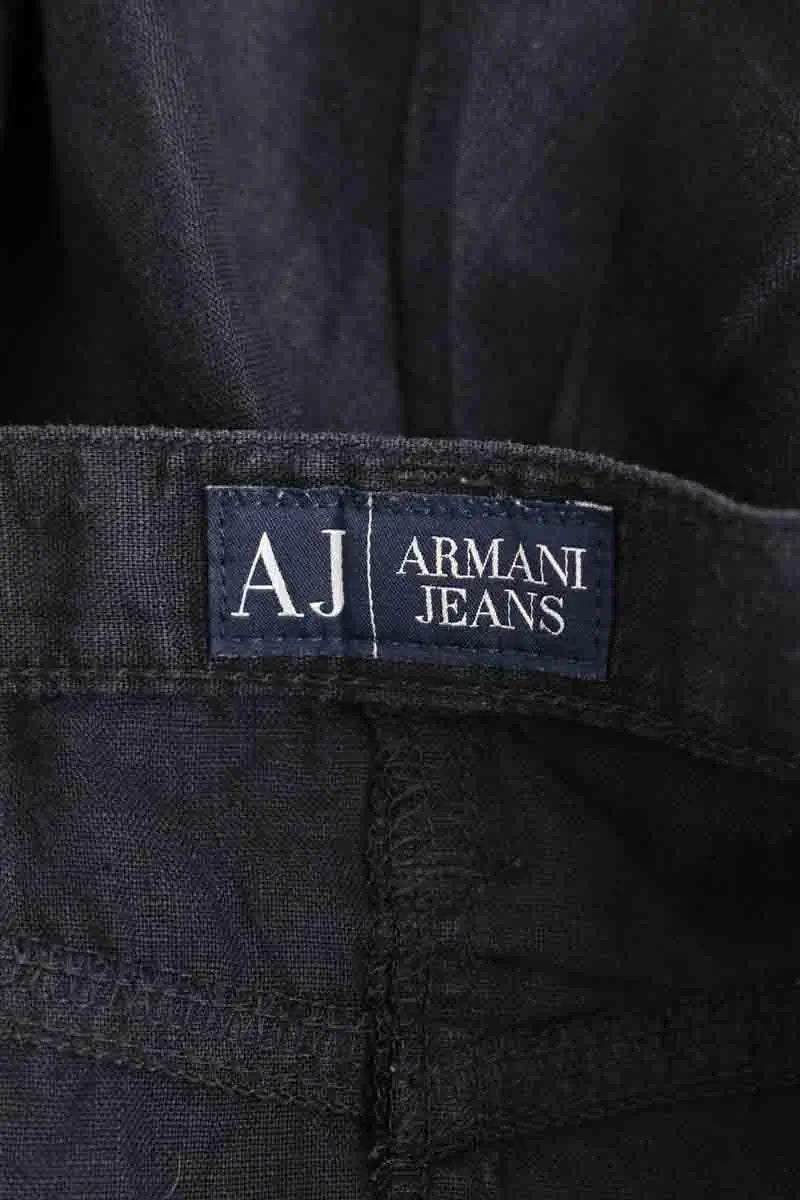 Mini jupe Armani Jeans Noir en Lin