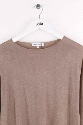 Top Lingua Franca Beige en Soie