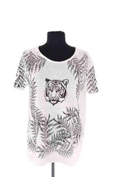 T-shirt Sandro Blanc en Soie, taille M - Seconde Main