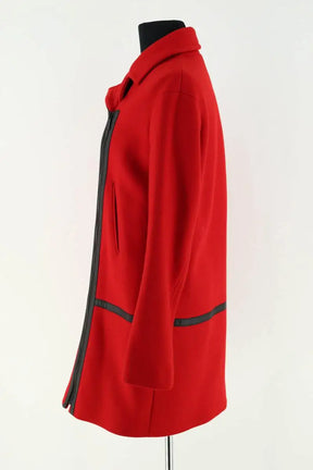 Manteau Gerard Darel Rouge en Laine