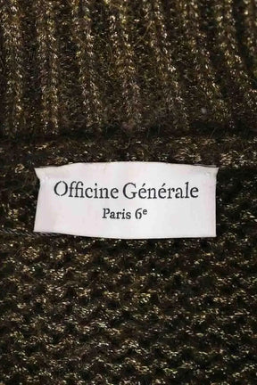 Pull Officine Générale Doré en Laine