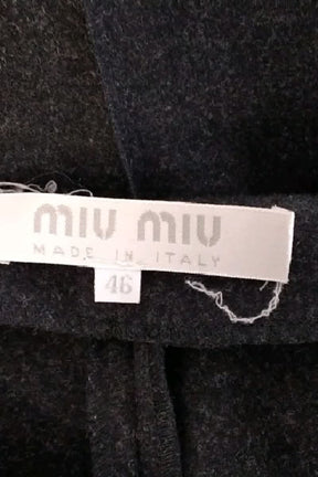 Pantalon slim Miu Miu  Anthracite