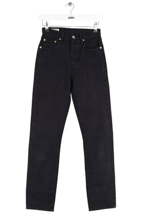 Jean droit Levi's 501 Noir en Coton, taille XS - Seconde Main