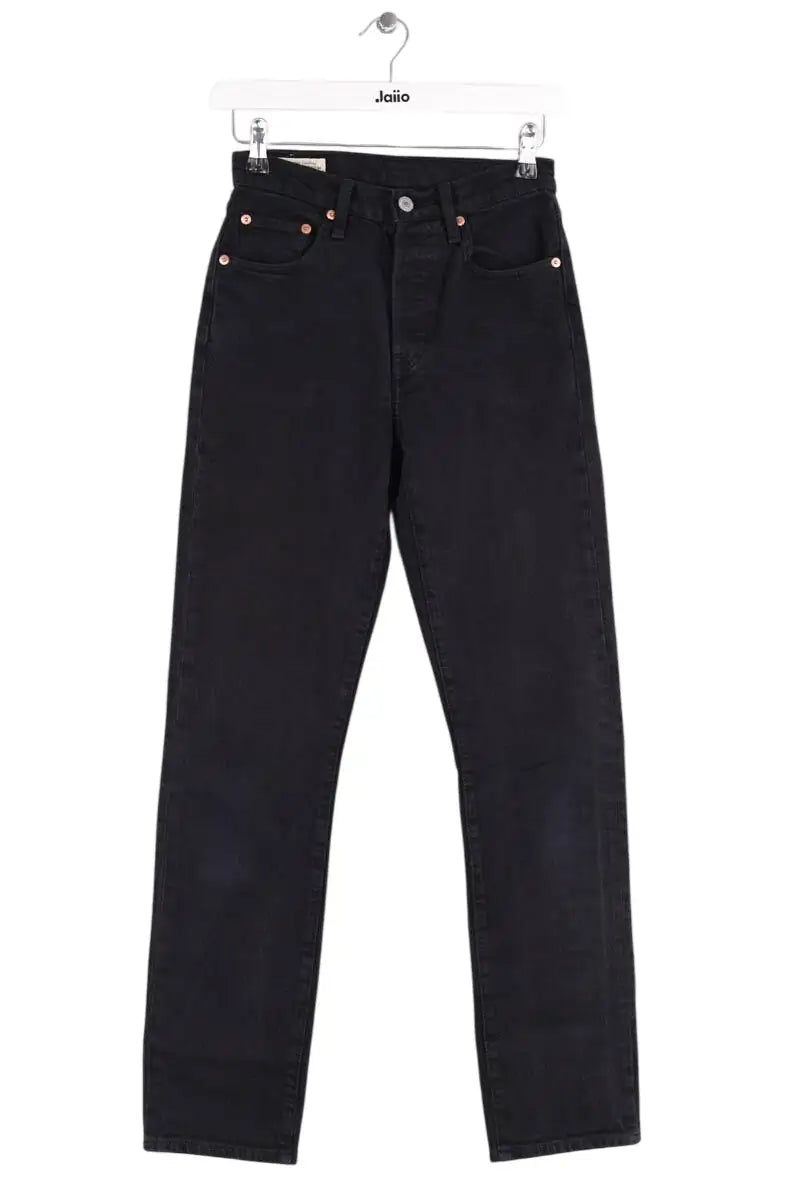 Jean droit Levi's 501 Noir en Coton, taille XS - Seconde Main