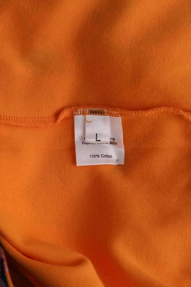 T-shirt Raf Simons Orange en Coton