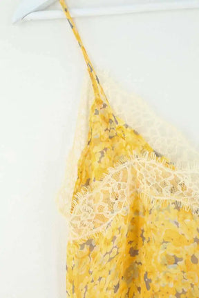 Top sans manche The Kooples Jaune en Soie