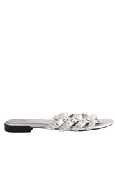 Sandales Balenciaga Argent en Cuir, taille 38 - Seconde Main