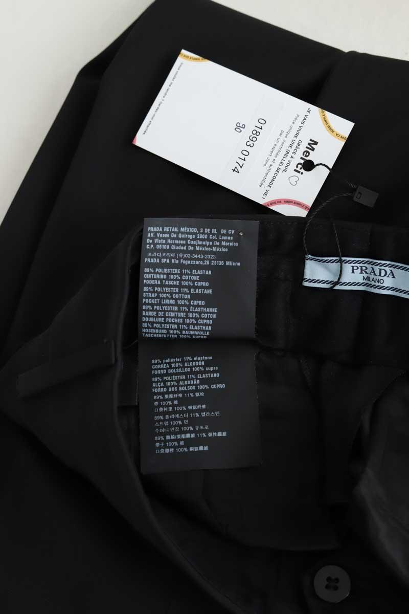 Pantalon droit Prada  Noir