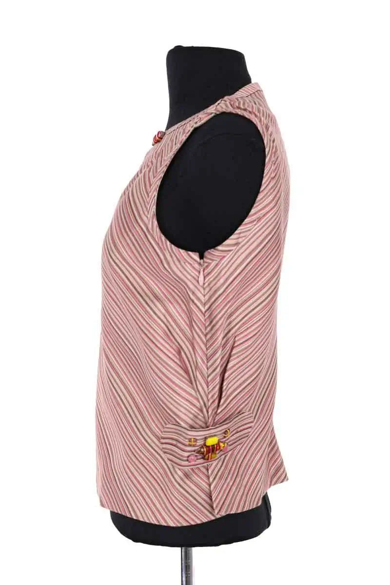 Top sans manche Louis Vuitton Rose en Coton