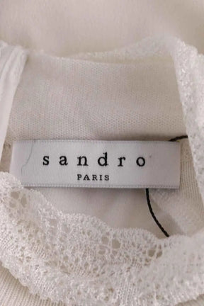 Blouse Sandro Beige en Soie