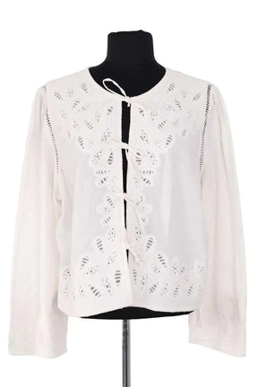 Blouse Sézane Blanc en Coton, taille XXXL - Seconde Main