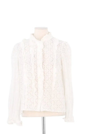 Chemise Sézane Blanc en Coton, taille M - Seconde Main