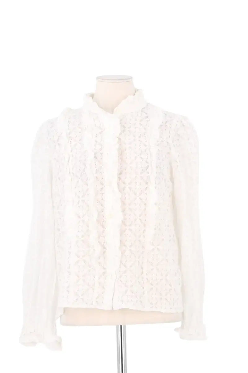 Chemise Sézane Blanc en Coton, taille M - Seconde Main