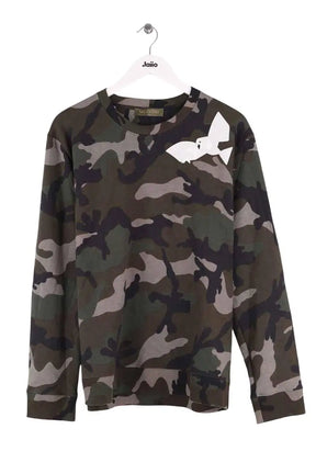 Sweatshirt Valentino Kaki en Coton, taille M - Seconde Main