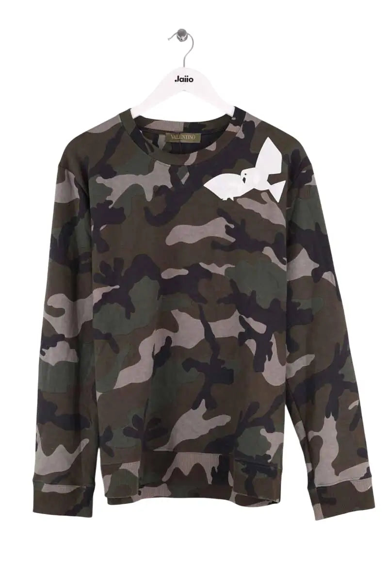 Sweatshirt Valentino Kaki en Coton, taille M - Seconde Main