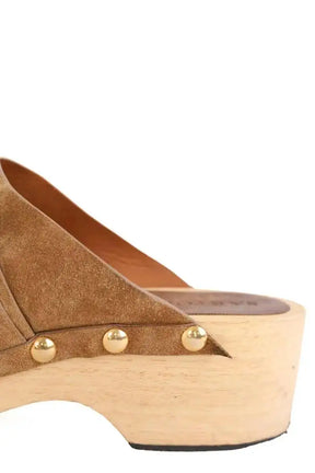 Sabots Sartore Camel en Daim