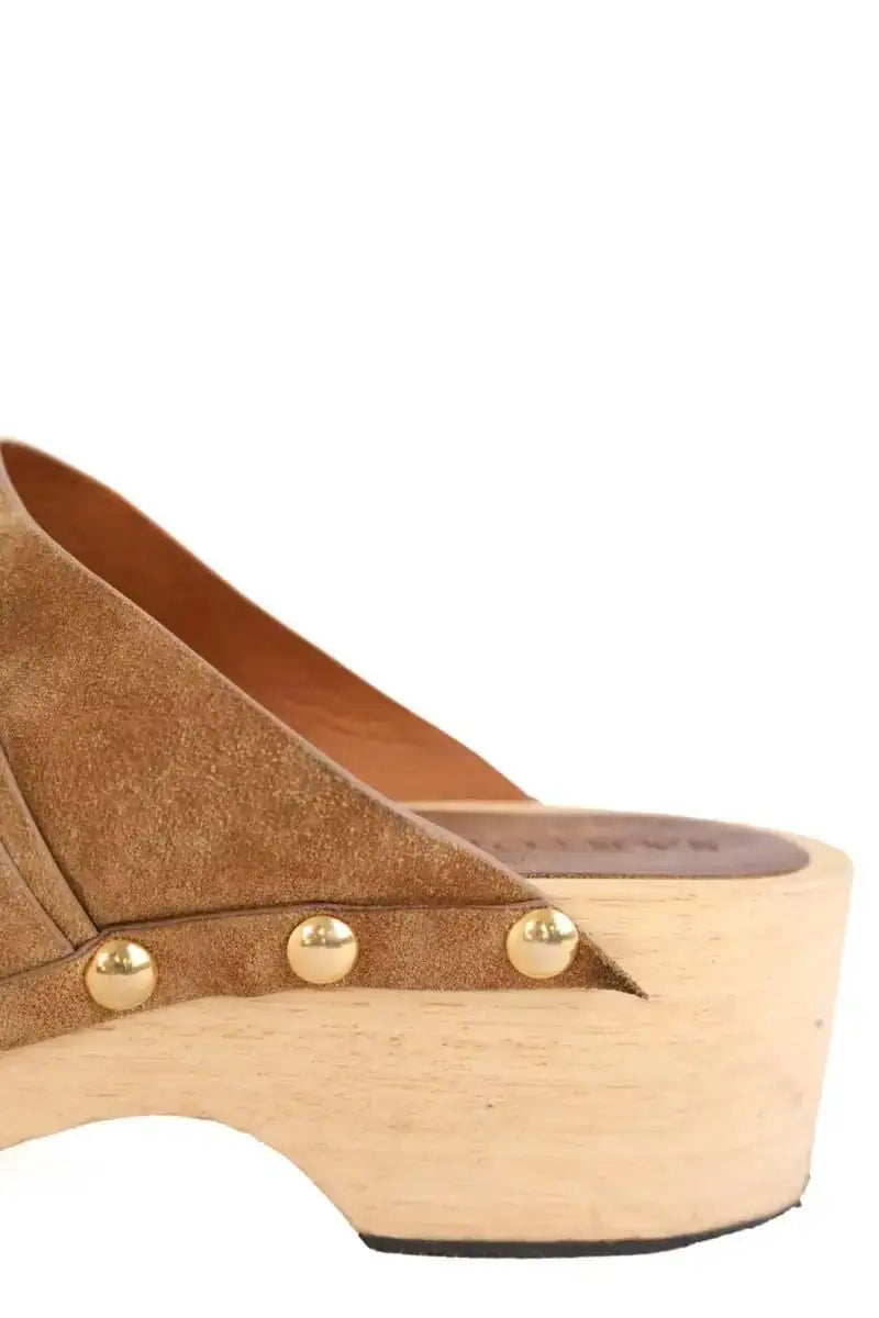 Sabots Sartore Camel en Daim