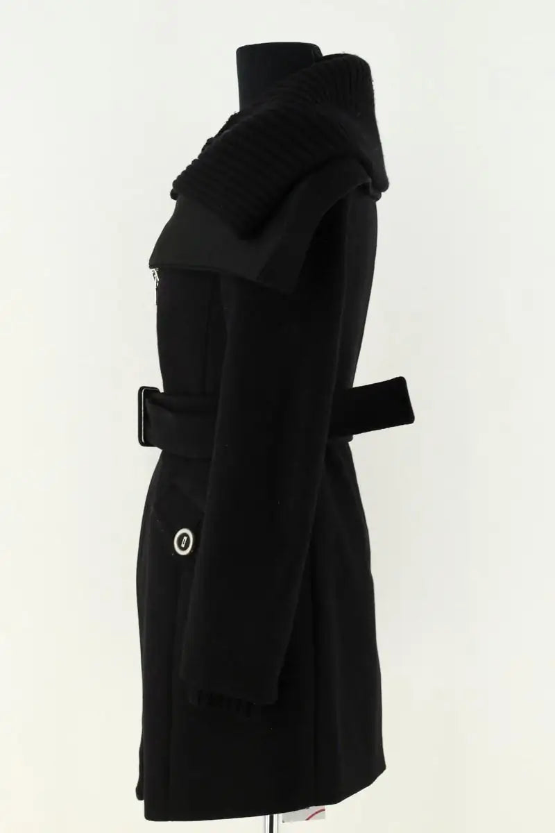 Manteau Pinko Noir en Laine