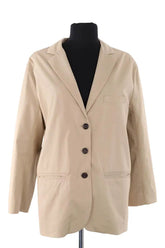 Blazer Soeur Beige en Coton, taille S - Seconde Main