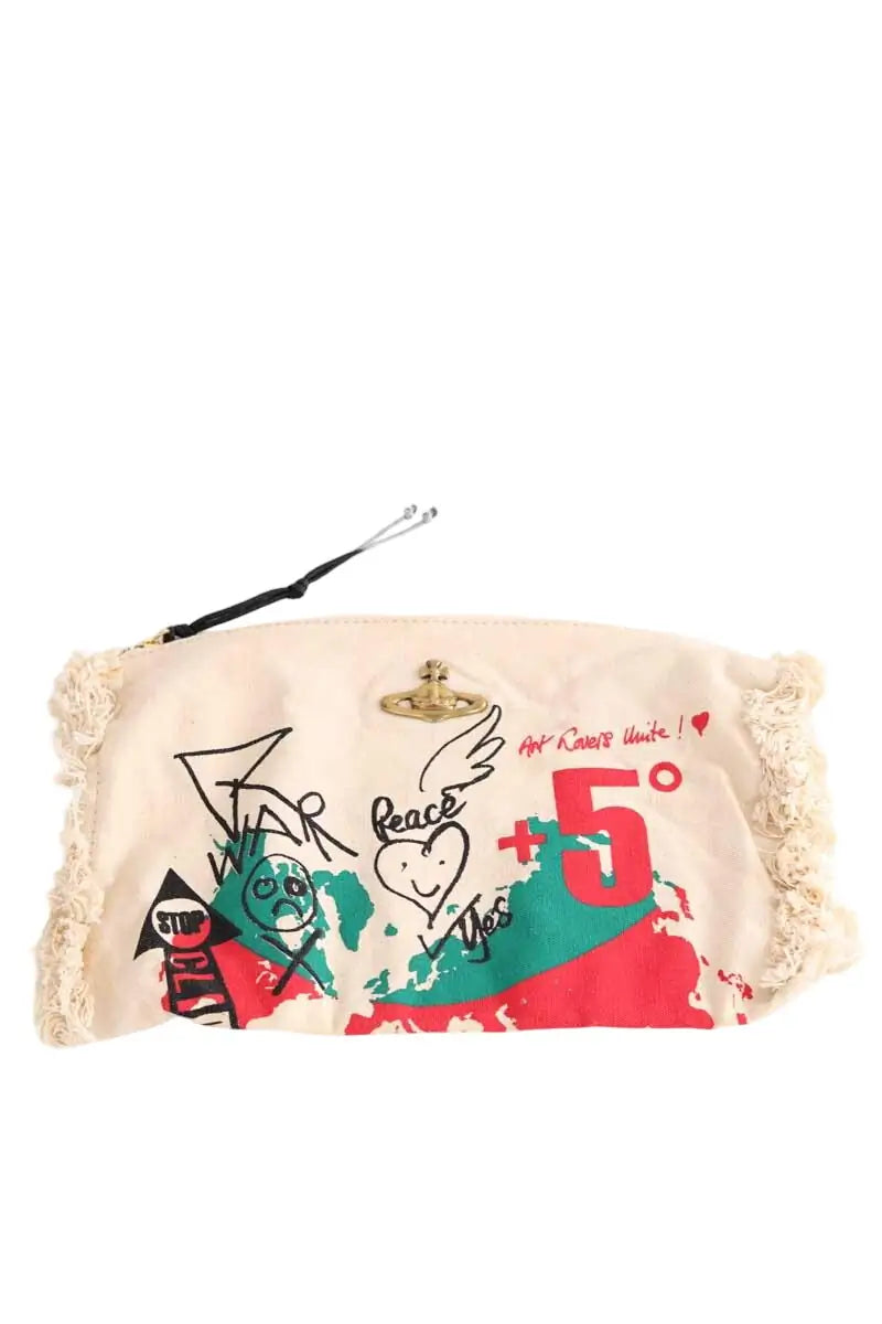 Pochette Vivienne Westwood Beige en Coton - Seconde Main