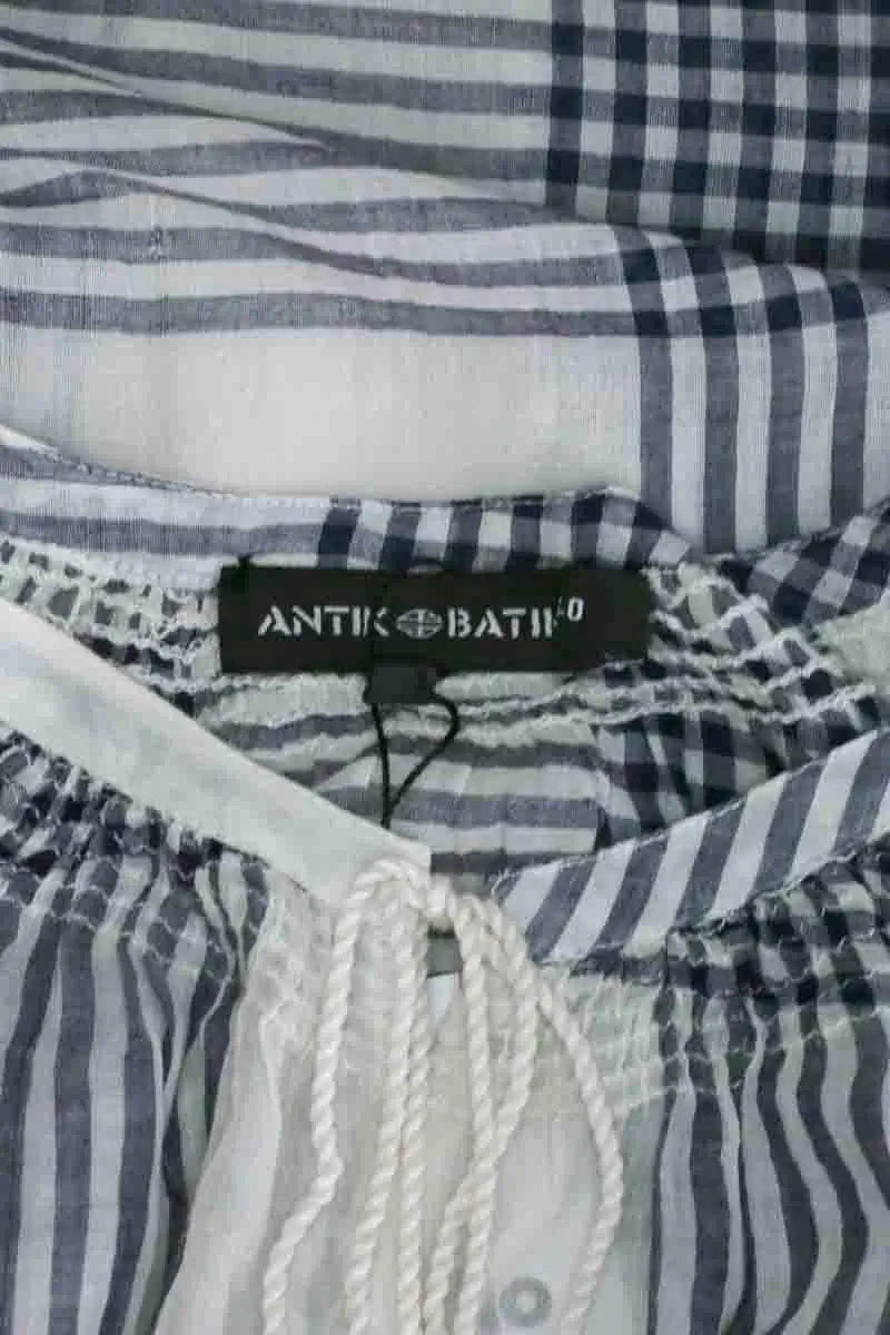 Blouse Antik Batik Blanc en Coton