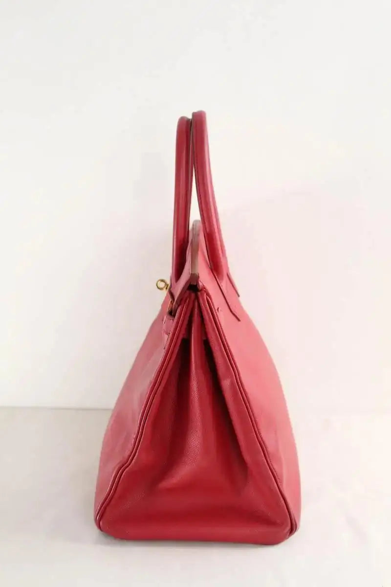 Sac à main Hermès Rouge en Cuir