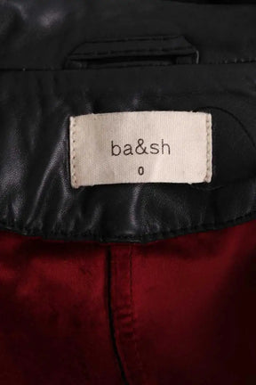 Veste Ba&Sh Etty Noir en Cuir
